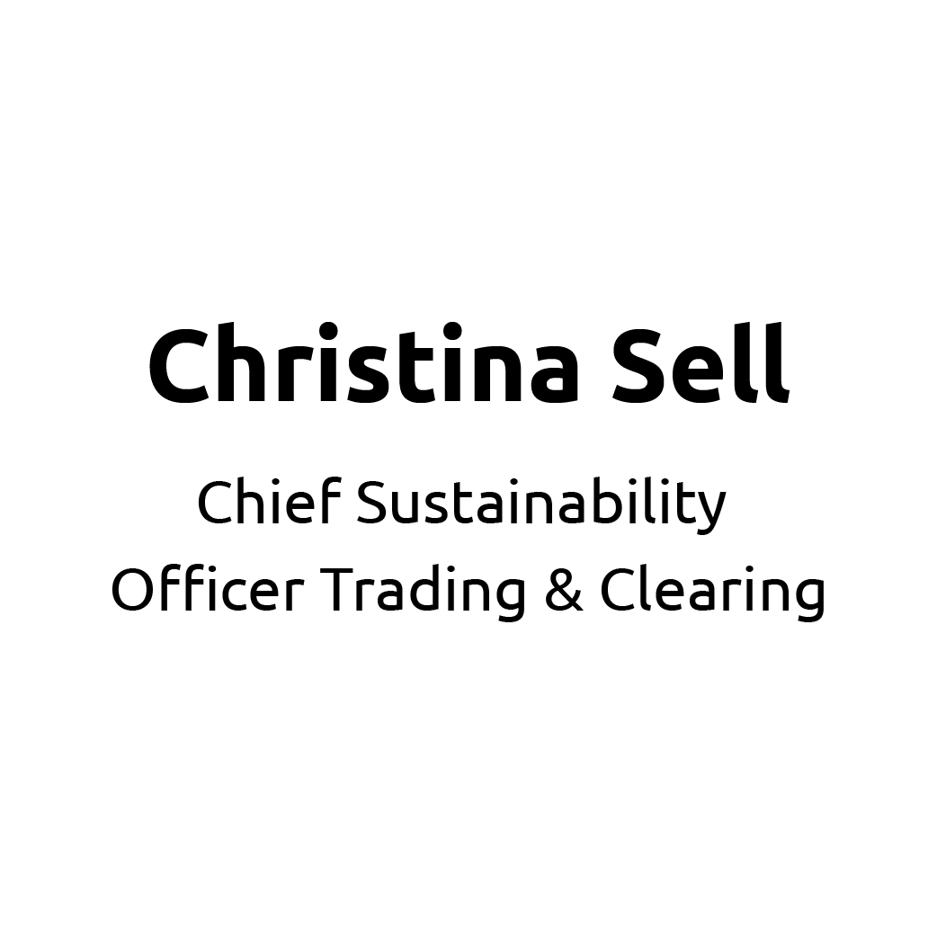 Logo Christina Sell - Chief Sustainability Officer Trading & Clearing